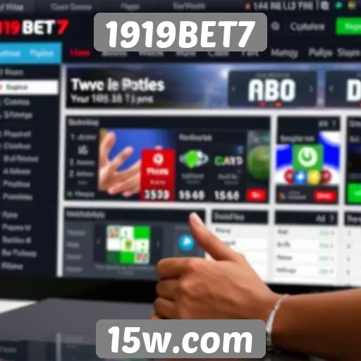 Análise da interface do usuário do site 1919BET7